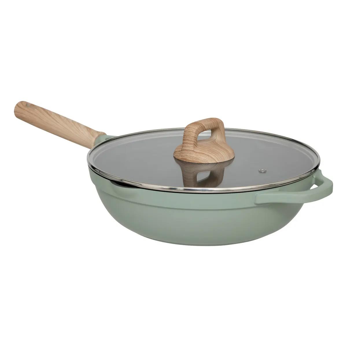 Sauteuse verte Horizon 28cm pour de grands repas de famille conviviaux