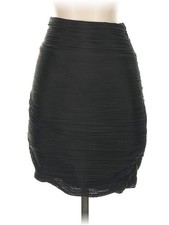 Halston Heritage Women Black Formal Skirt 0
