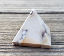 NATURAL FOSSIL JASPER SMALL GEMSTONE PYRAMID 20-22mm