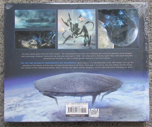NEW SEALED INDEPENDENCE DAY RESURGENCE MOVIE ART MAKING HC BOOK PICTURE TITAN - 第 3/4 張圖片