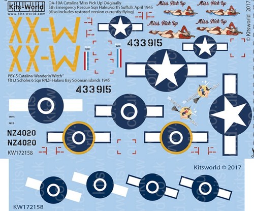 Kits World KW172158 1/72 Aufkleber für PBY-5A Catalina Zubehör für Flugzeuge - Bild 3 von 3
