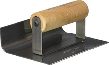 Kraft Tool CF157 1/2-Inch Radius Inside Curb and Sidewalk Tool with Wood...