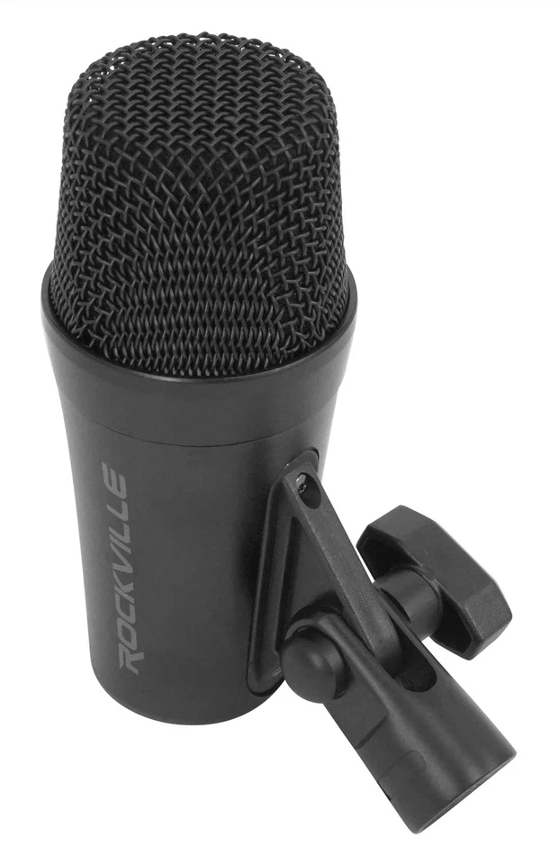 Rockville PRO-D7 KIT 7 Mic Drum Kit w/Bass+Snare+Condenser Overhead Microphones - Image 3 of 4