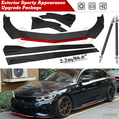 For BMW Front Bumper Lip Spoiler Splitters Side Skirt Rear Lips