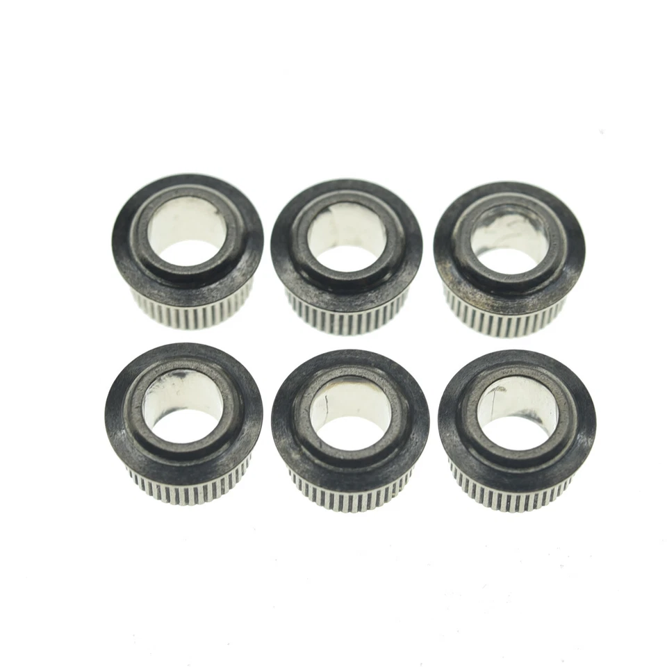 KAISH Brass Vintage/Modern Guitar Tuner Bushing Conversion Adapter Ferrule Aged Nickel