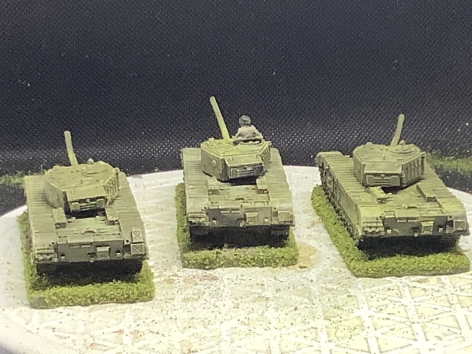 Tanque Prince negro británico pintado de 15 mm Plt (3 tanques) Foto 3 de 4