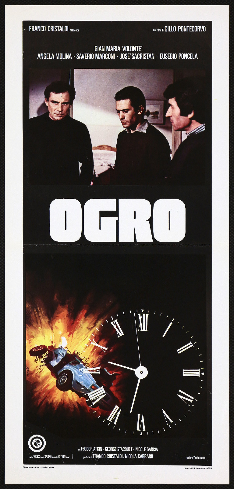 Locandina originale film Ogro (1979) - Regia di Gillo Pontecorvo