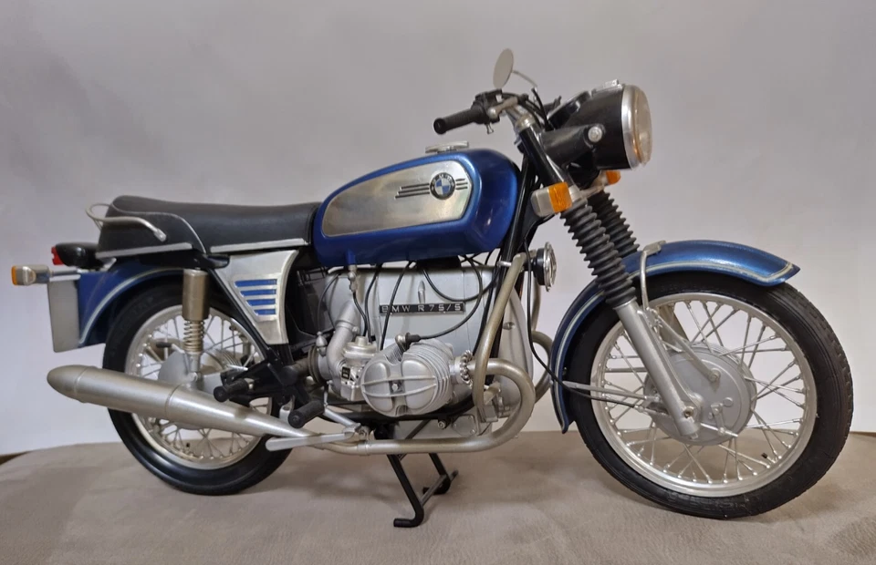 TAMIYA #16005 BMW R75/5 750cc Boxer - Big Scale 1/6 Vintage/Airfix Pocher Protar - Immagine 2 di 4