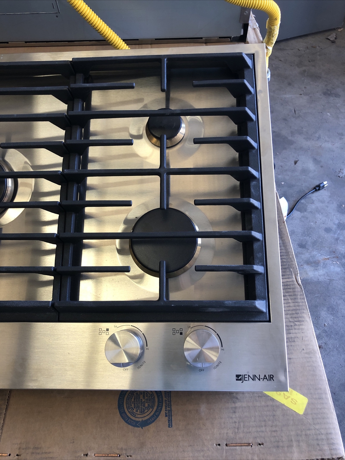 JennAir JGC3536GS EuroStyle 36" Stainless Steel 5Burner Gas Cooktop