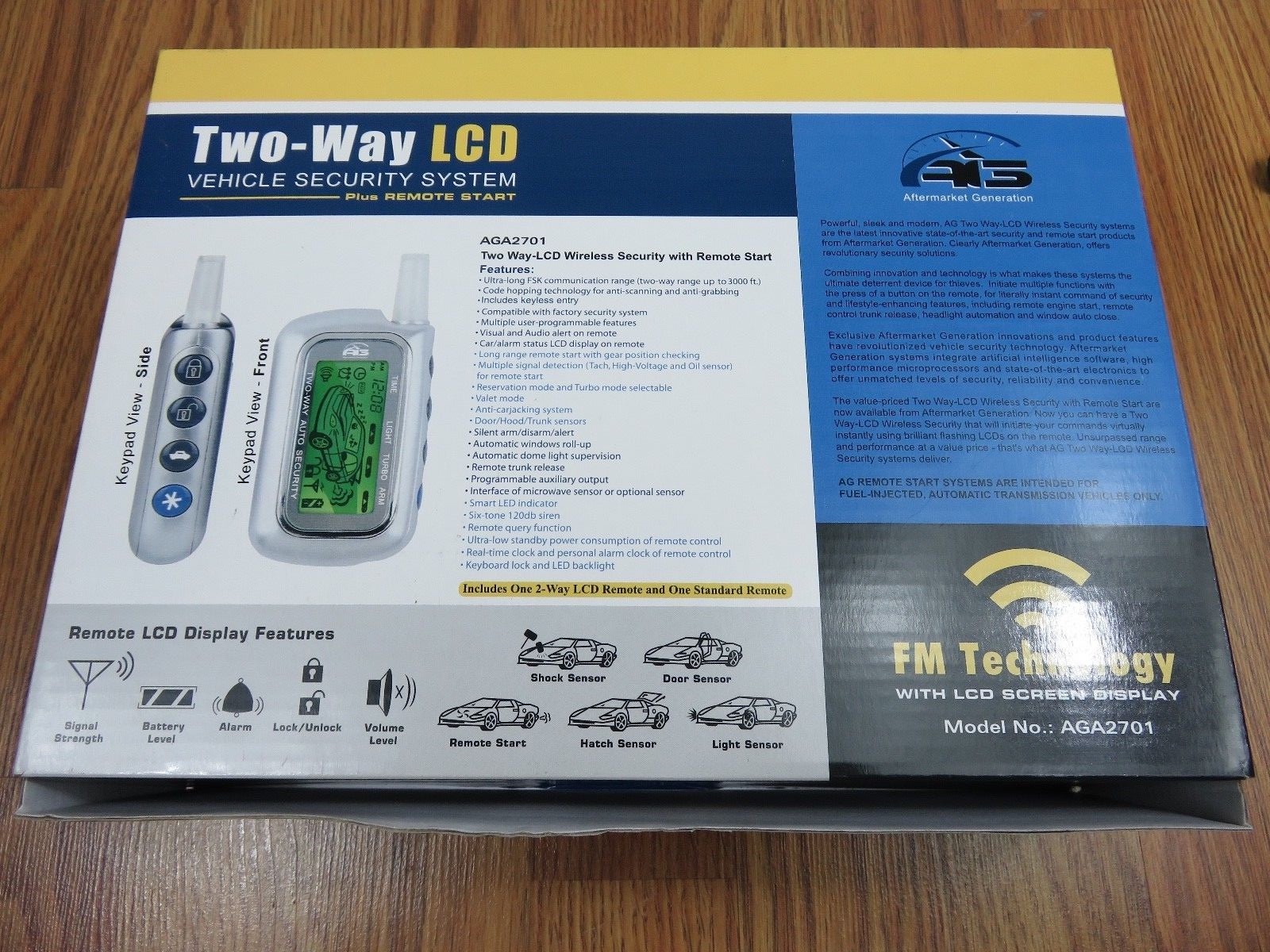 Two-way LCD Vehicle Security System--Includes two 2-way LCD Remotes