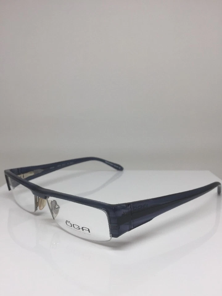 Nuevas gafas OGA 63570 monturas Rx C. BN018 azul marino tamaño: 53-17 mm hechas en Francia Foto 2 de 4