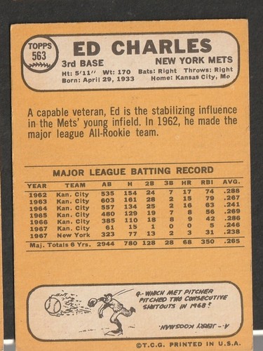 1968 Topps Baseball Cards Scegli una carta a scelta 295-660 EX X-MT 1/25 Set Break - Foto 436 di 490