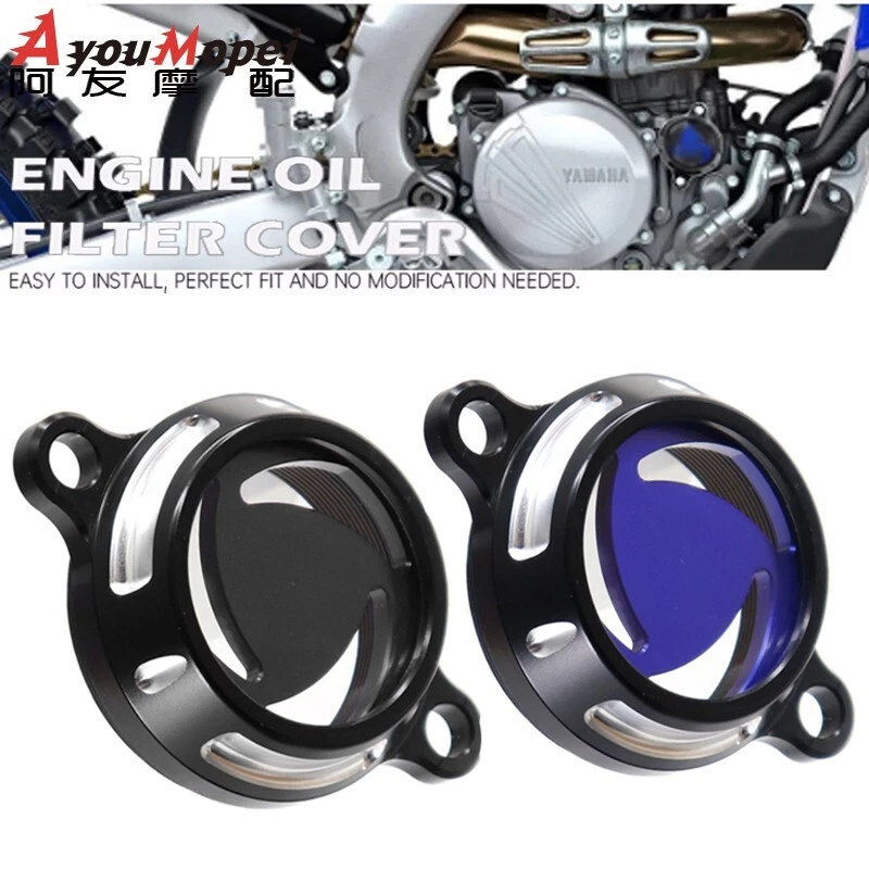 Protector de tapa de filtro de aceite de motor para Yamaha YZ 250F YZ 250FX YZ 450F/FX Foto 2 de 4