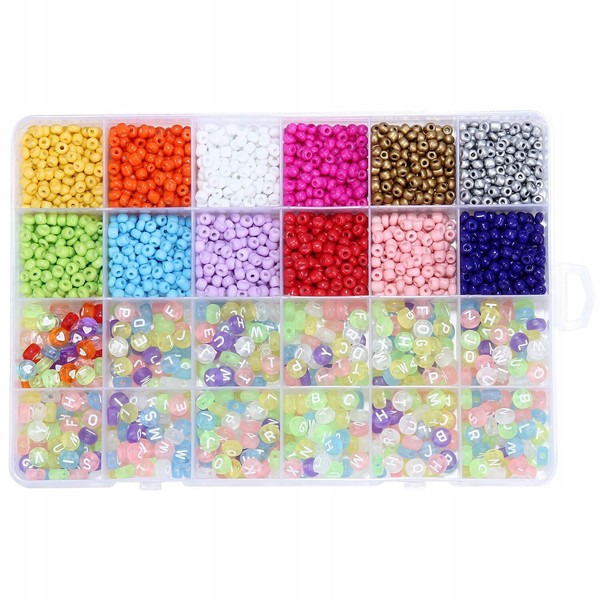 Diy 2700 StüCk Perlenset Acryl Perlen Mit Bunt Pastellbuchstaben Armband Machen-image