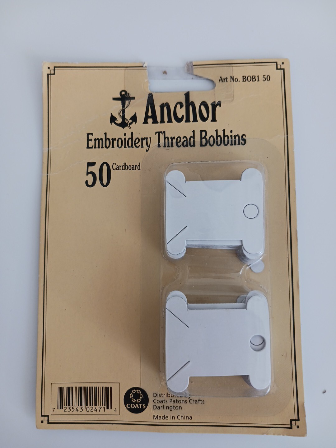 Anchor Embroidery Thread Winder Manual + 50 Thread Bobbins Cardboard eBay
