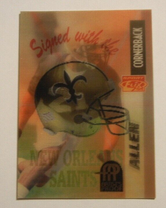 1995 SPORTFLIX FOOTBALL CARD ERIC ALLEN #88 ARTIST PROOF NEW ORLEANS SAINTS
