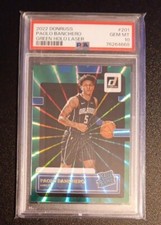 PAOLO BANCHERO 2022 Donruss Panini #201 Green Holo Laser Rated Rookie RC PSA 10