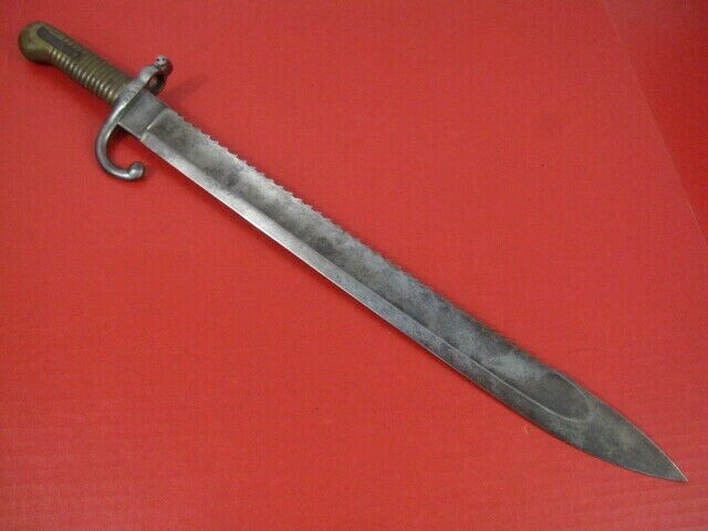 pre-WWI Belgium Model 1868 Sawback Bayonet for Terssen Rifle