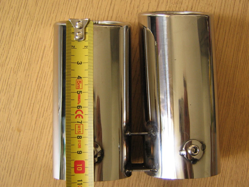 Doble Salida Cola de Escape Tuning 60mm E46 Style Universal - Imagen 4 de 4