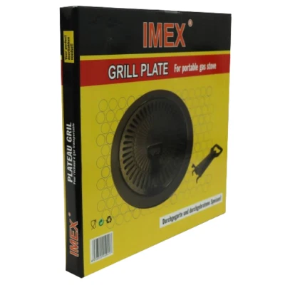 IMEX Grillaufsatz für tragbare Gaskocher Ø32 cm BBQ Grillplatte für Gaskocher