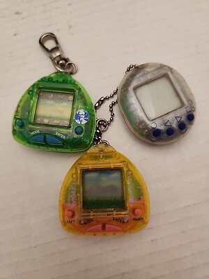 3 Vintage Tiger Electronics Giga Pets Not Tested Needs, New Batteries *AS-IS*