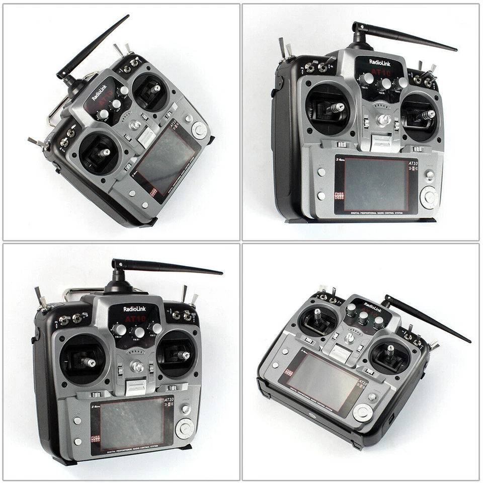 RadioLink AT10 II RC Transmitter 2.4G Remote Control System with R12DS Receiver - Image 3 of 4