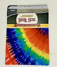 Rainbow Jumbo Book Sox Stretchable Fabric Book Cover