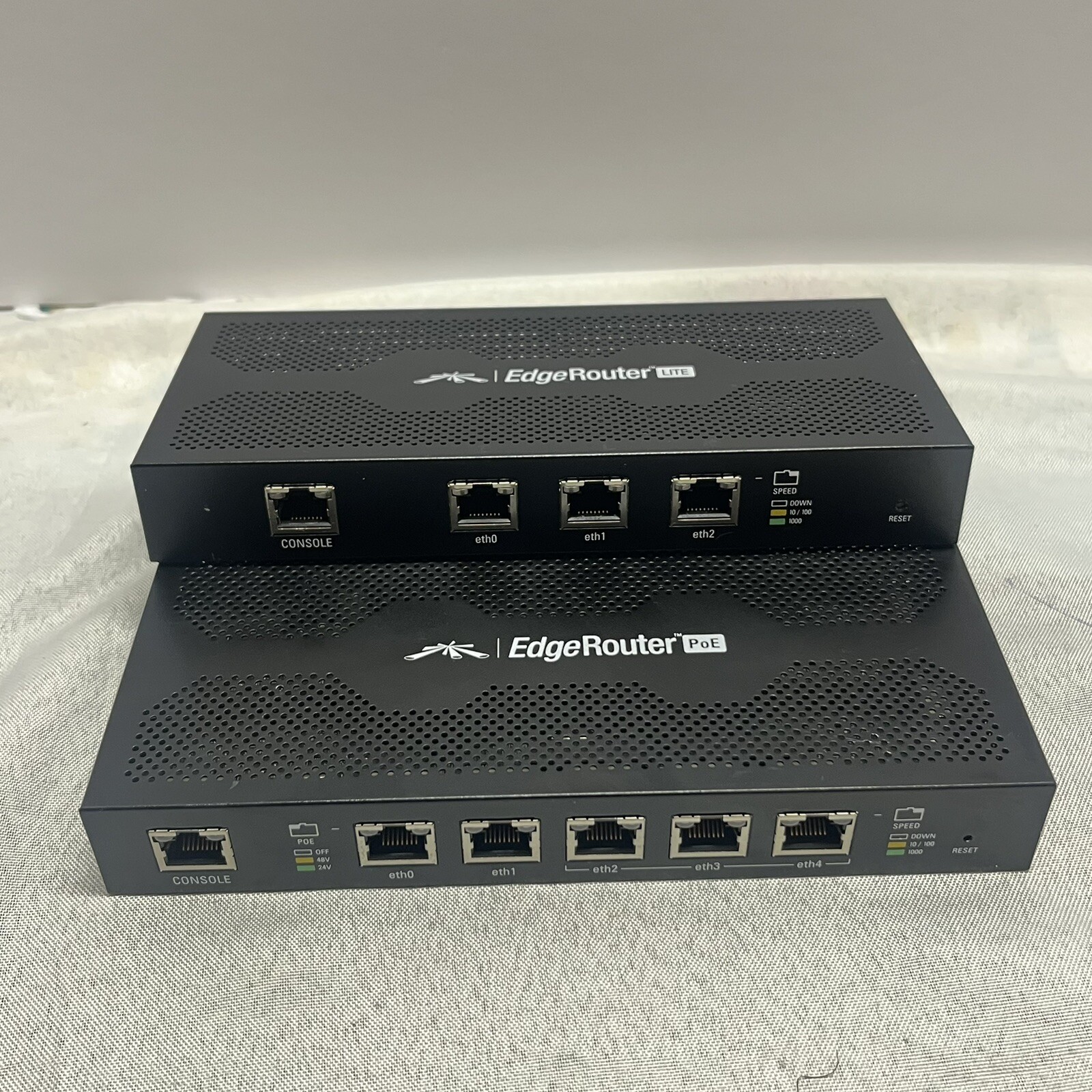 Ubiquiti Networks EdgeRouter Lite 3 & PoE 5-Port Router Lot Of 2 | eBay