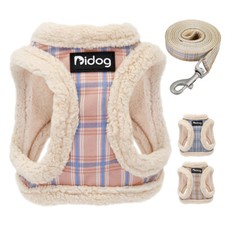 Small Pet Dog Cat Harness and Leash Soft Fleece Puppy Walking Vest Jacket XS-M