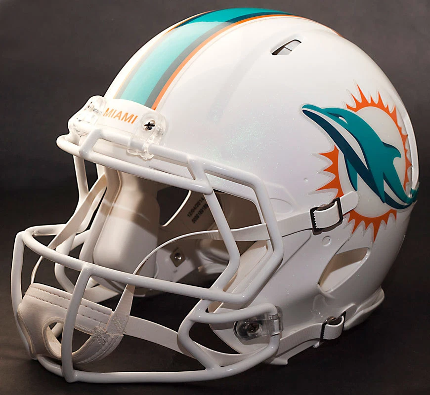 Máscara facial capacete de futebol americano Miami Dolphins NFL Riddell Speed (Odell Beckham Jr.) - Imagem 3 de 4