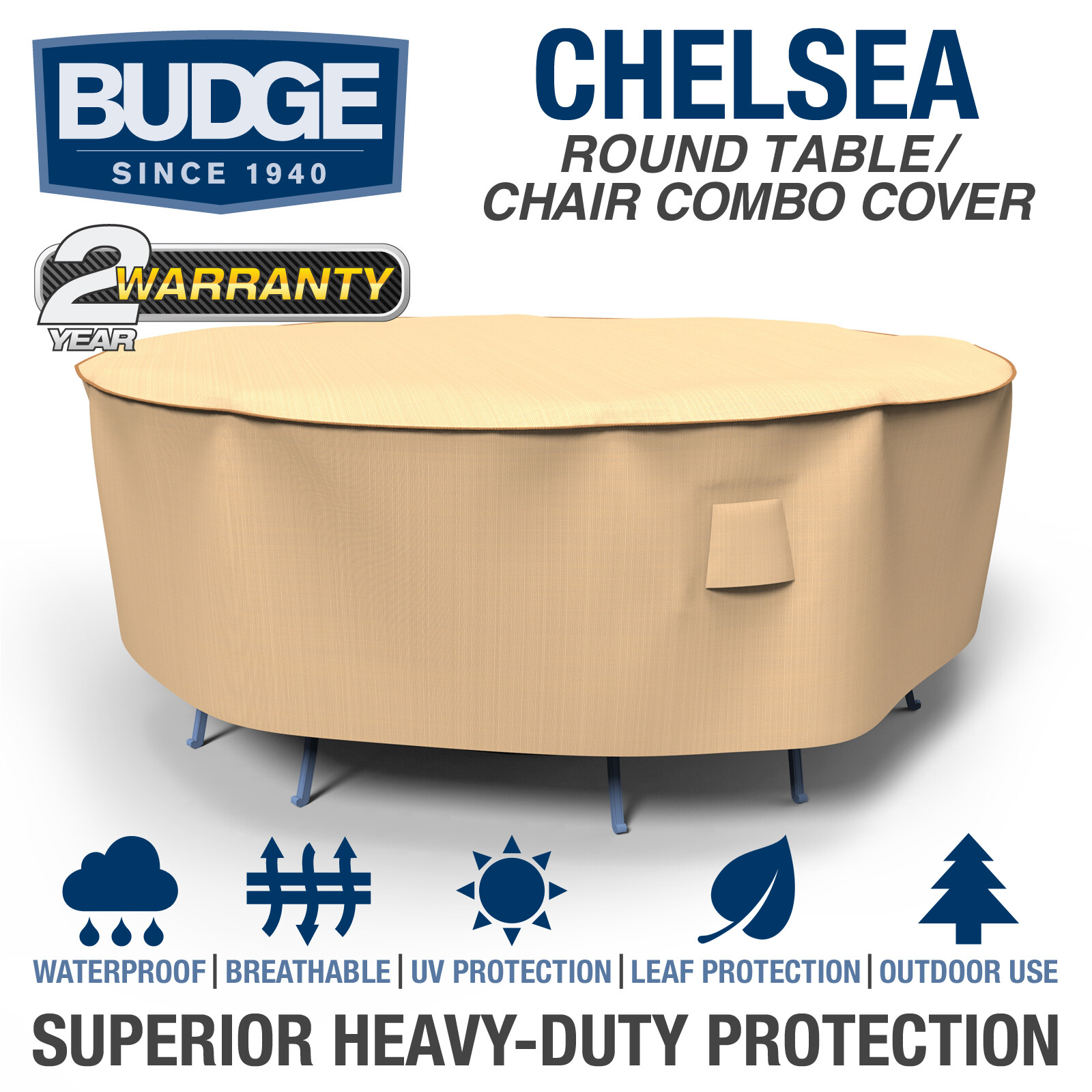 Budge Industries Chelsea Round Patio Table And Chairs Combo Cover For Sale Online Ebay