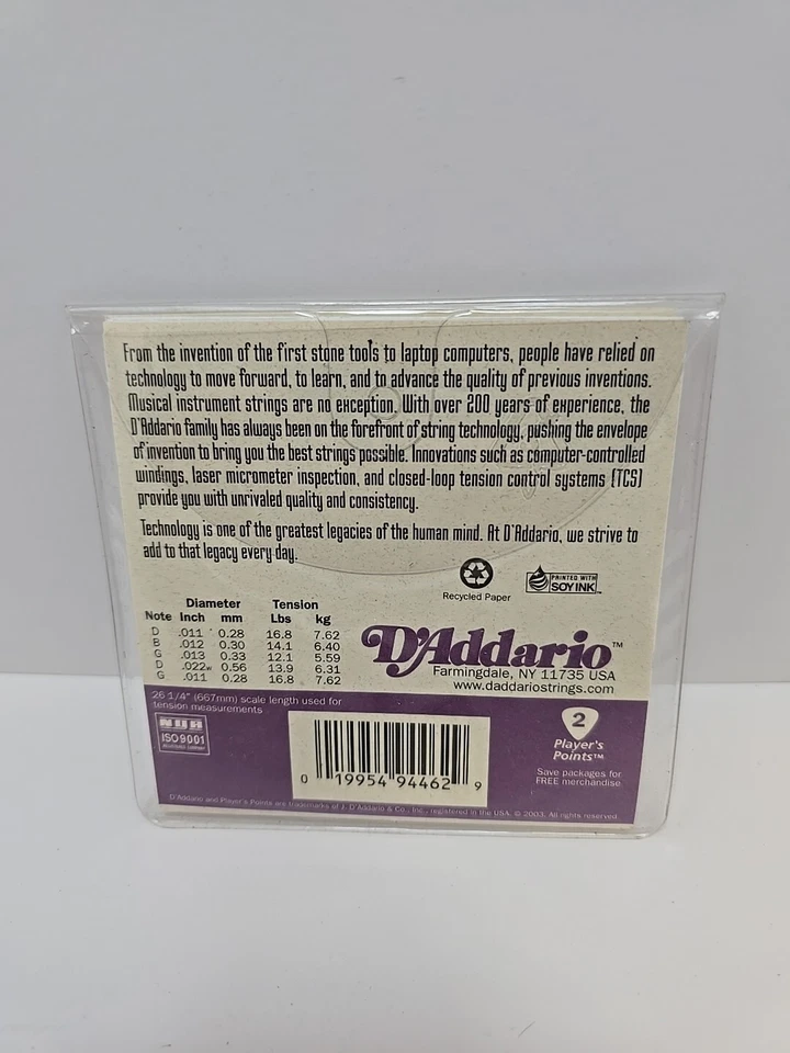 D'Addario J57 Nickel Wound Medium Gauge 5 String Banjo - Image 2 of 2