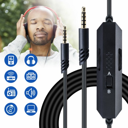 Gaming Headset Audio Cable Cord Aux 