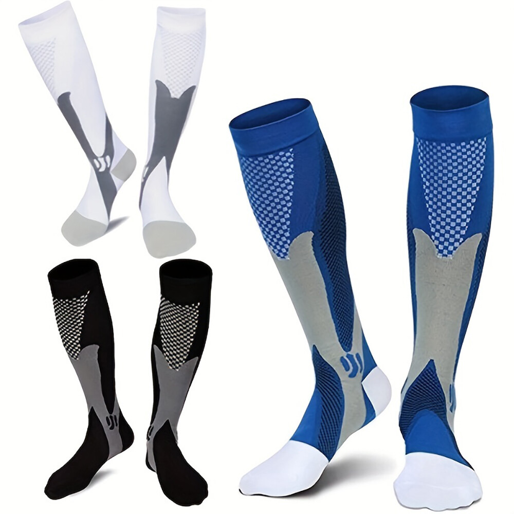Compression Socks 20-30mmHg Knee High Support for Calf Ankle & Sports-image