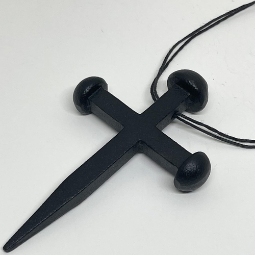 4”- CROSS NAIL – Ornamental Rustic Iron – Crucifix Cross Style – Antique Reprodu - Picture 4 of 12