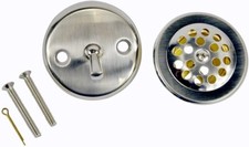 Danco Trip Lever Tub/Bath Drain and Overflow Trim Kit/Plate in Brushed Nickel