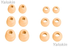 Eartips Earbuds for Raycon Everyday and Fitness - 12pcs Light Peach (DF-3SZ)