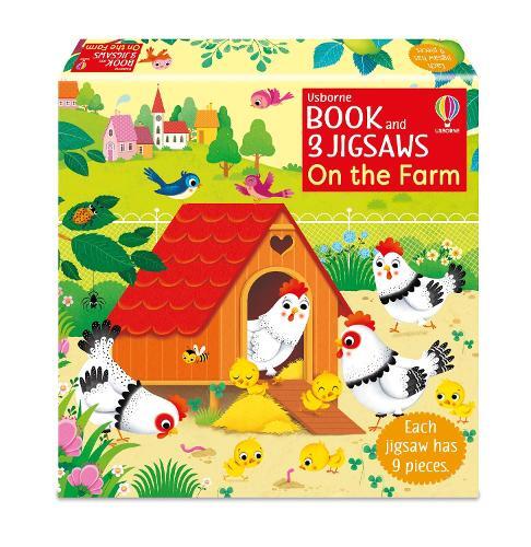 Sam Taplin Usborne Book and 3 Jigsaws: On the Farm (Tascabile)