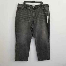 NWT Ava  Viv 90's Straight Fit Jeans Washed Black Color Size 26