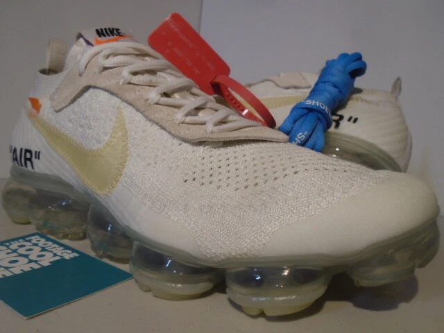 NIKE AIR VAPORMAX FK FLYKNIT THE 10 OFF-WHITE BLACK ORANGE CLEAR