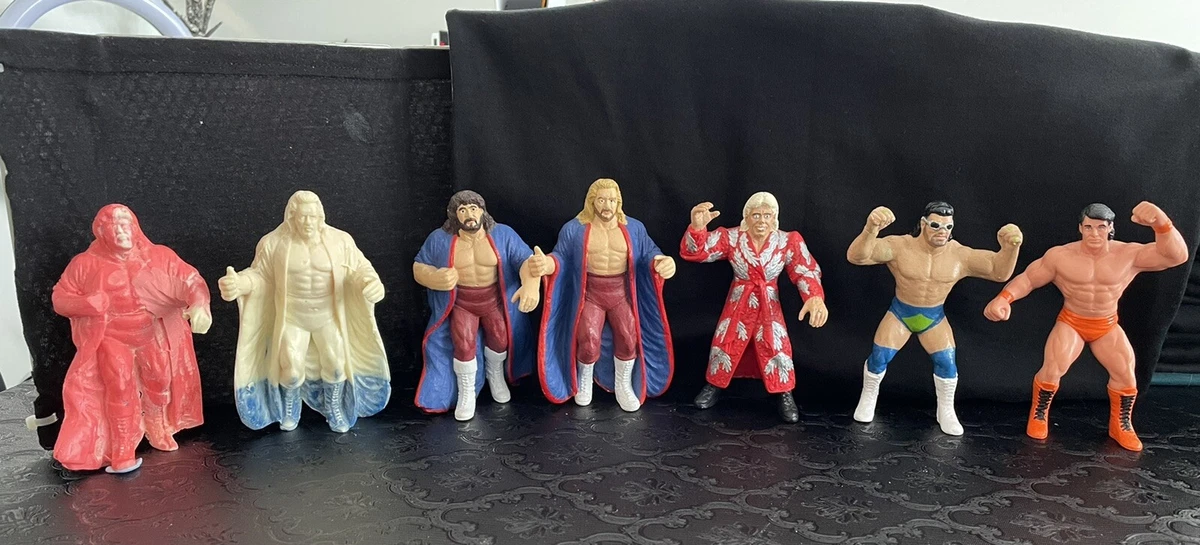 WCW GALOOB UNRELEASED SERIES 3 CUSTOM DIAMOND STUDD RIC FLAIR FREEBIRDS FIGURES