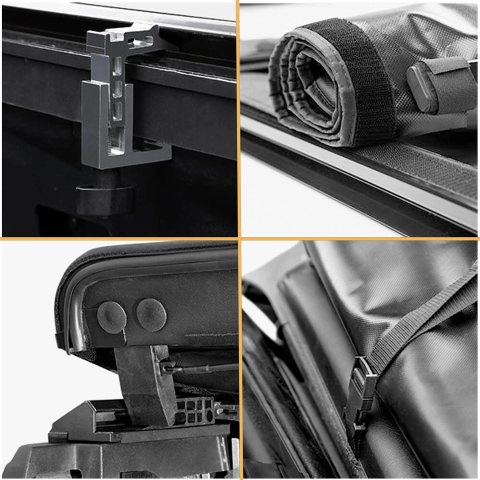 6FT Roll up Tonneau Cover for 1993-2004 Ford Ranger Flareside / Splash Truck Bed Foto 4 de 4