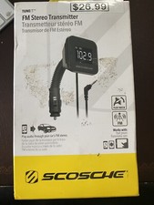 Scosche Tuneit FM Transmitter W/ Digital Display FM Stereo Flexible Neck NIB