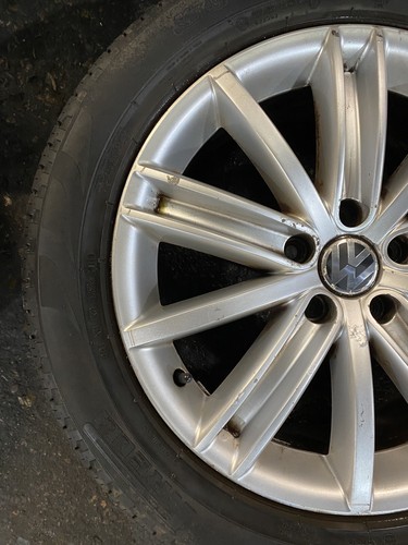 VW TIGUAN 18" INCH ALLOY WHEELS WITH TYRES 5N0601025D 2009-2016 - Picture 16 of 24