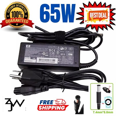 HP 65W AC Adapter EliteDesk Desktop Mini 705 800 G2 G3 G4 7.4x5