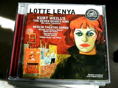  Lotte Lenya sings Kurt Weill's Seven Deadly Sins & Berlin Theatre Songs CD NEW