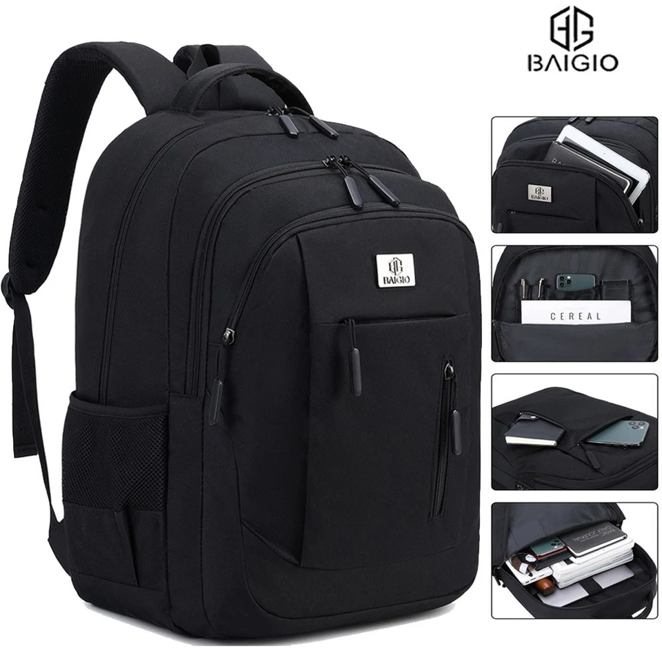 40L Herren Damen Laptop Rucksack Wasserdicht Sport Freizeit Arbeit Schulrucksack