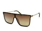 Quay Australia Nightfall Remixed Shield Flat Top Sunglasses Tortoise /Brown #690