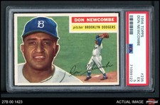 1956 Topps #235 Don Newcombe Dodgers MVPw CYAw PSA 5 - EX