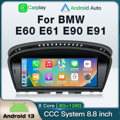 8.8'' Android Car GPS Stereo CarPlay Touchscreen for BMW E60 E61 E90 CCC 2005-08